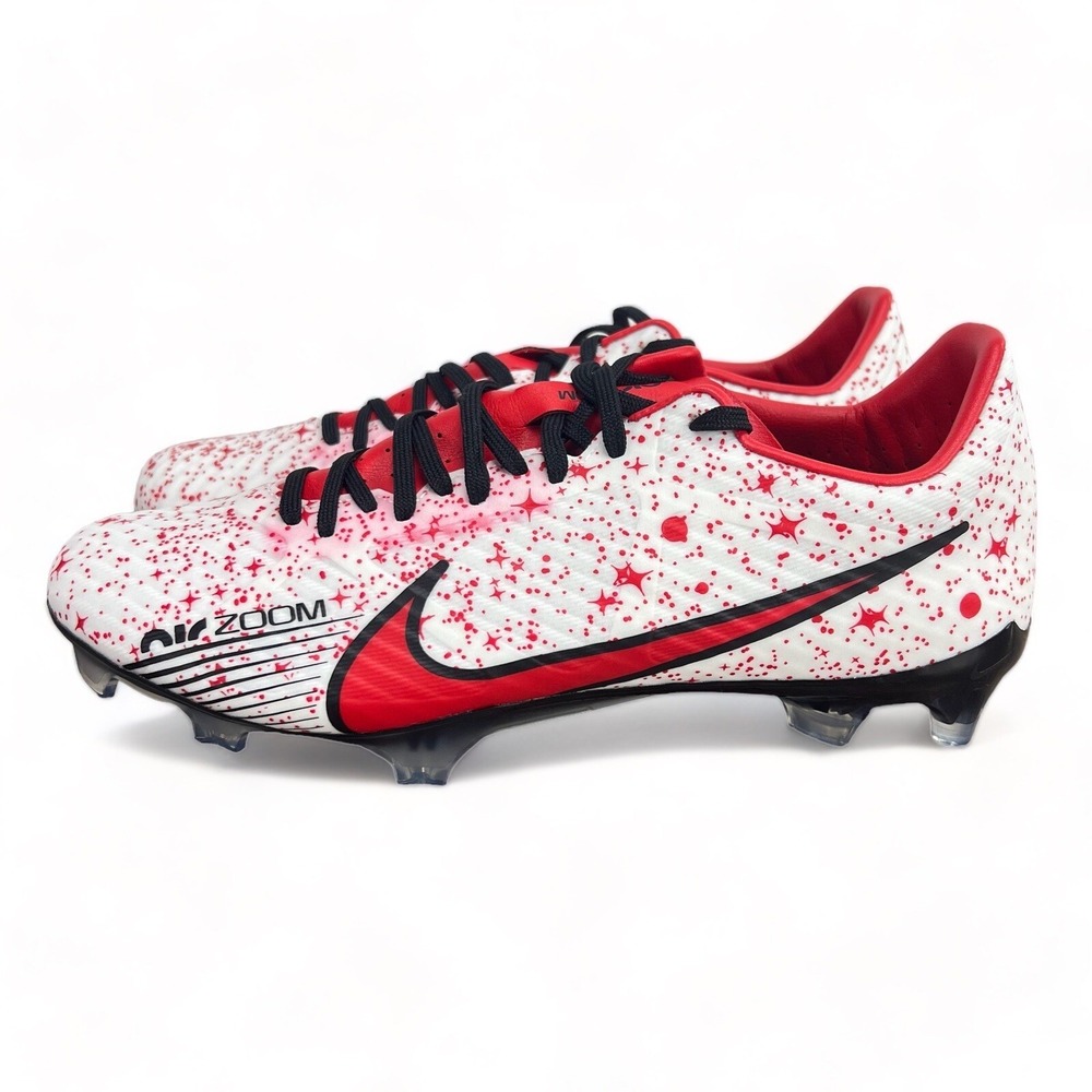 Nike Air Zoom Mercurial Vapor 15 Academy FG Soccer White Red Mens 6 / Womens 7.5 - Picture 2 of 9